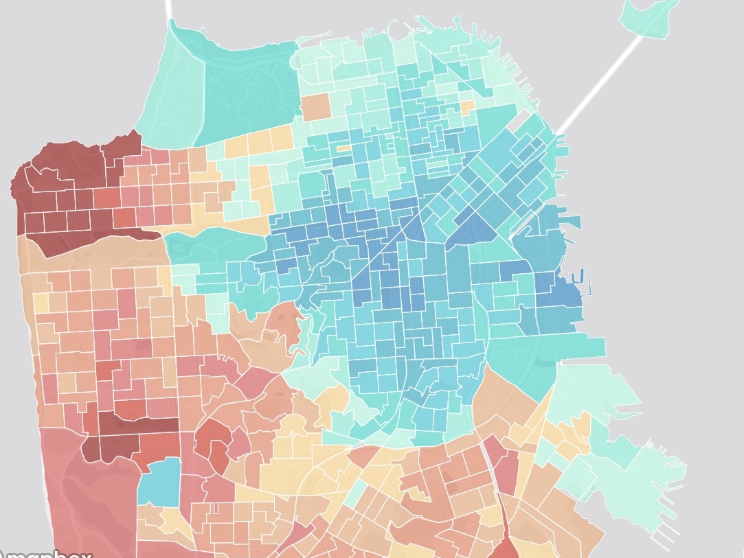 Election results map